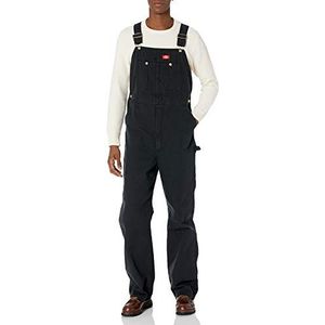 Dickies Bib overall voor mannen, Zwart gespoeld, 42W / 32L