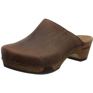 Woody Katharina houten schoen voor dames, tabacco, 39 EU, tabacco, 39 EU