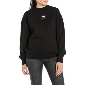Replay Sweatshirt voor dames, 098 Black, XS
