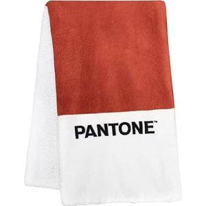PANTONE™ Sherpa-bank- en dekbed, dubbellaags, ultrazacht en behaaglijk, warme en wasbare winterfleecedeken, uitstekend comfort, ook ideaal als bankplaid en sprei voor eenpersoonsbedden, 130 x 160 cm