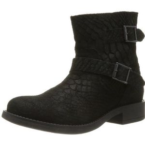 Pieces Dames Iza Suede Spring Boot Croc Laarzen, Noir Zwart, 37 EU