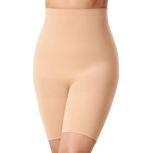 DELIMIRA Dames Shapewear Shorts Slipje Buikcontrole Grote Maat Dij Slanker Hoge Taille Warm Beige XL