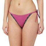 Calvin Klein, Dames, Badkleding, Paars, Maat: XS Polyamide,