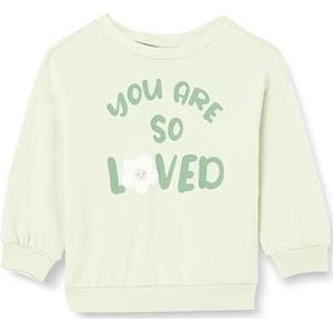 Koton Babygirls Long Sleeve Crew Neck Printed Detail Soft Interieur Katoen Sweatshirt, blauw (650), 9-12 Monate