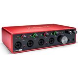 Focusrite Scarlett 18i8 3rd Gen USB-audio-interface voor opnames, produceren en samenstellen muziek, hifi, studiokwaliteitsopnames met transparante playback