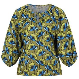 Regatta Orla blouse met strikhals voor dames, Kardemomzaad Passiebloem, 44