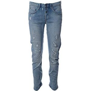 G-STAR RAW Dames Jeans New Arc 3D Btn Low Boyfriend Wmn, Lt Aged Restored 103 7257, W27L32, blauw (Lt Aged Restored 7257)