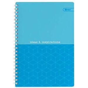 TTS Premium spiraalnotitieboek neon gelinieerd A5, blauw