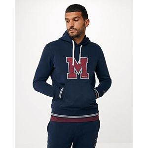 Mexx Heren hoodie met Chest Artwork Hooded Sweatshirt, Donkerblauw, XXL