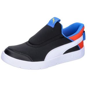 PUMA COURTFLEX V3 Ease in PS Basketbal, Black White-RedmazING, 30,5 EU, Puma Black PUMA White Redmazing, 30.5 EU