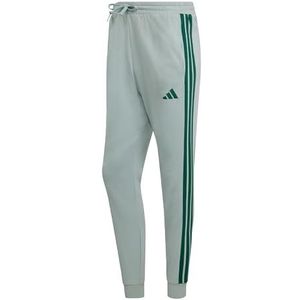 adidas Hombre ESSENTIAL THREE STRIPES FRENCH TERRY PANT, Wonder Sage/collegiate green, XXL