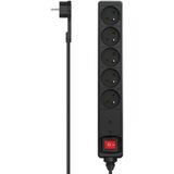 Hama - Stekkerdoos - 5 Stopcontacten - 1,4 m - Met Bescherming Tegen Surtensies
