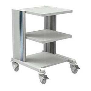 Cart Professional Series, aluminium en staal 2 planken 50 x 50 cm, h 80 cm