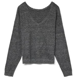 Vero Moda - Marina - Trui - Donker Grijs - Lange Mouwen