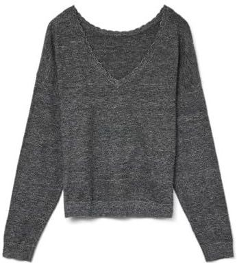 Vero Moda - Marina - Trui - Donker Grijs - Lange Mouwen