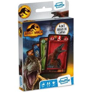 Shuffle Jurassic World kaartspel voor kinderen voor jongens en meisjes, vanaf 4 jaar, Spaanse versie