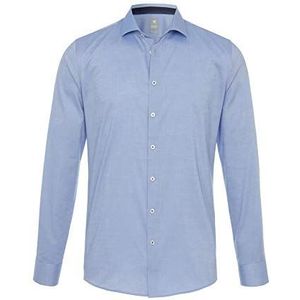 PURE - City - Overhemd - Zilver - Lange Mouwen - Extra Slim Fit - Stretch