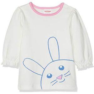 Schnizler Baby-meisjes sweatshirt interlock haasjes shirt met lange mouwen, beige (naturel 2), 56 cm