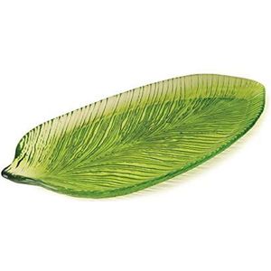 Excelsa Blad plat, glas, groen