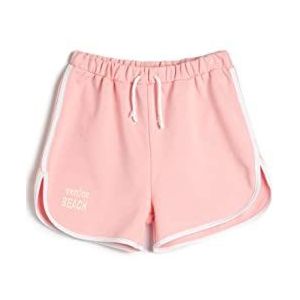 Koton Girls's Trekkoord Side Ribbon Detail Katoenen Shorts, roze (274), 11-12 Jaar
