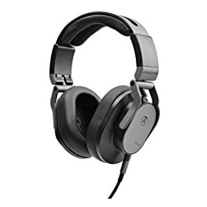 Austrian Audio Hi-X55 hoofdtelefoon, circumaurale hoofdtelefoon (hoog comfort door trage oorkussens, maximale flexibiliteit, 3,5 mm jack-aansluiting, incl. adapter naar 6,3 mm), Zwart