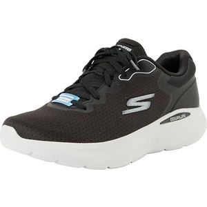 Skechers Heren GO Run LITE Anchorage Sneakers, zwart en grijs textiel/synthetisch, 43 EU, Zwart en grijs textiel synthetisch, 43 EU