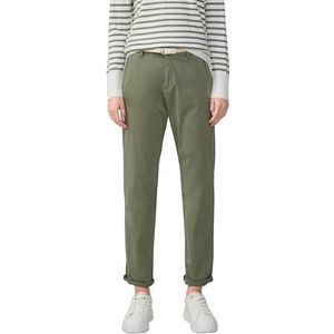 Chino Broek - Shadow Khaki - Met Riem - Normale Taillehoogte