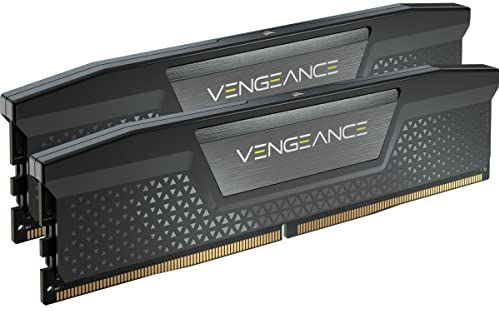 Corsair VENGEANCE DDR5 48GB (2x24GB) 6400MHz C36 Intel Optimierter Arbeitsspeicher (Onboard Spanningsregeling, Aangepaste XMP 3.0 Profielen, Compacte Vormfactor) Zwart