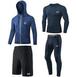 MEETYOO - Compressieshirt - Heren - Functionele Kleding - Sportleggings - Hardloopbroek