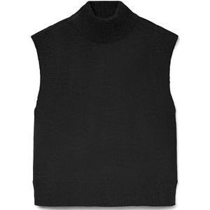Vero Moda - SL High Neck Vest - Zwart - Zonder Mouwen
