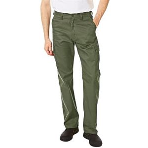 Lee Cooper Heren klassieke werkkleding broek Cargo Broek Khaki 34W/31L (normaal)