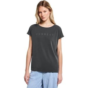 Street One - Silk-look Shirt - Graniet Grey - Dames