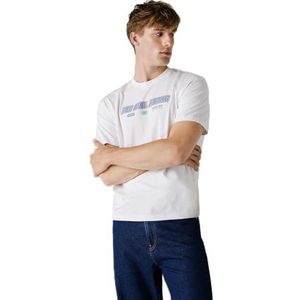 Red Bull Racing X Pepe Jeans Heren Outline Graphic TEE T-shirt, wit (wit), XXL, Wit (wit), XXL
