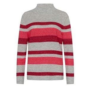Style Lee Alpaca rolkraagpullover strepen, carmine, 40