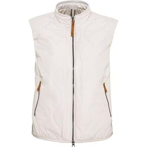 camel active Korte gewatteerde bodywarmer voor dames van gerecycled polyester, roze (pearl), 36