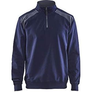 Blaklader 33531158 DEMI-ZIP 2 Ton, marine/grijs, XS