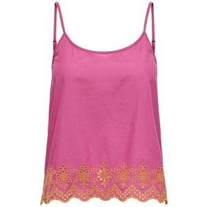 Onllou Life Emb Singlet Ptm, fuchsiapaars, M