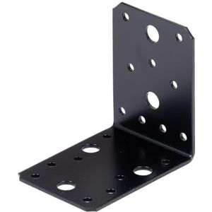 Alberts 332693 hoekverbinder - zwart - kunststof gecoat - 90 x 90 x 65 mm