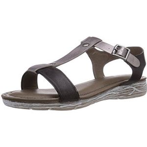 Jana Dames 28111 Fashion Sandalen, Zwarte Schwarz zwarte kam