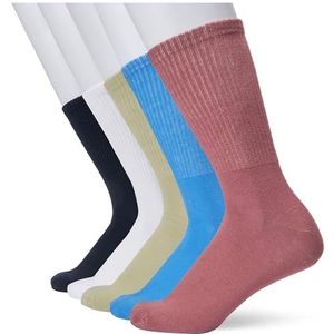 JACHUGO TENNIS SOCKS 5 PACK, Mesa Rose/Pack: Desert Sage - White - Pacific Coast - Navy Blazer, One Size