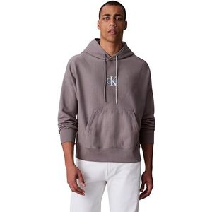 Calvin Klein Jeans Heren PRMM TRRY MCR MNLG H LV04RC281G Sweatshirts, Grijs (Steeple Grijs), L, Grijs (Steeple Grijs), L