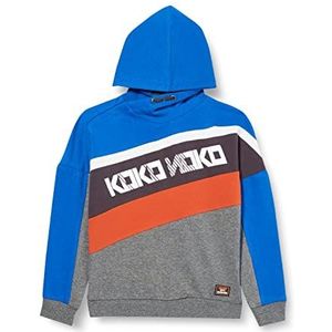 Koko Noko Jongens sweater, Helder Blauw + Grijs Melee, 6 Maanden