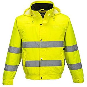 Portwest S161 Hi-Vis Lite Bomberjack, Normaal, Geel, Grootte XL