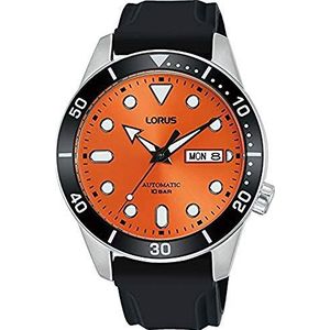 Lorus analoog automatisch horloge voor heren, oranje, Eén maat, Sport