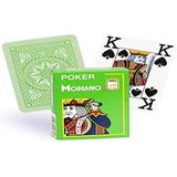 Modiano Speelkaarten 486 - Poker Cristallo, 4 index lichtgroen