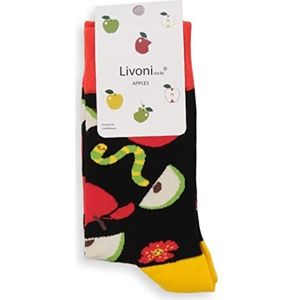 Livoni Appels Regular Sokken 43-46, Meerkleurig, L, Meerkleurig, Large