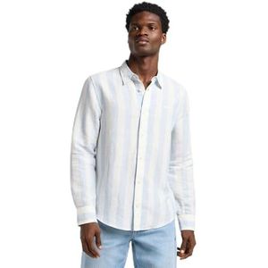 Lee - Patch Shirt - Shy Blue - Overhemd - Lange Mouwen - Regular Fit