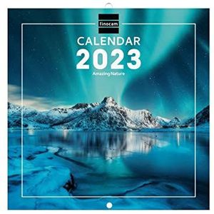 Finocam 781235323 - Kalender afbeeldingen wandformaat internationaal Nature januari 2023 - december 2023 (12 maanden),18X18 (180x180 mm)