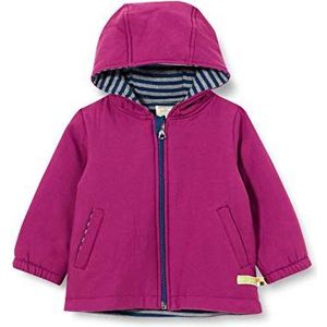 loud + proud Uniseks Anorak voor kinderen, waterafstotend, gewatteerde jas, pruim, 62/68 cm