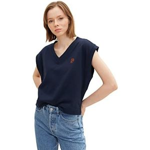 TOM TAILOR Denim Dames sweatpullunder 1032948, 10668 - Sky Captain Blue, XS